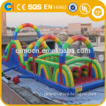 Colorful pvc inflatable obstacle course inflatable spider obstacle inflatable sport game